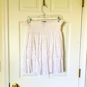 Ralph Lauren white midi skirt